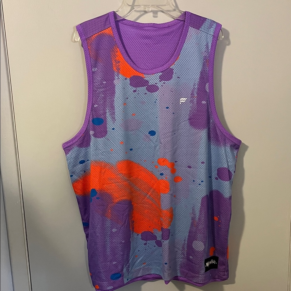 Stash for Fabletics reversible Mesh Tank with Graffiti Print